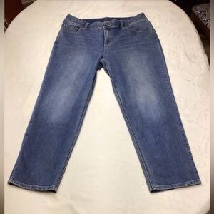 Chico's  Platinum 35 inch waist Women’s Classic Blue Straight Leg Jeans